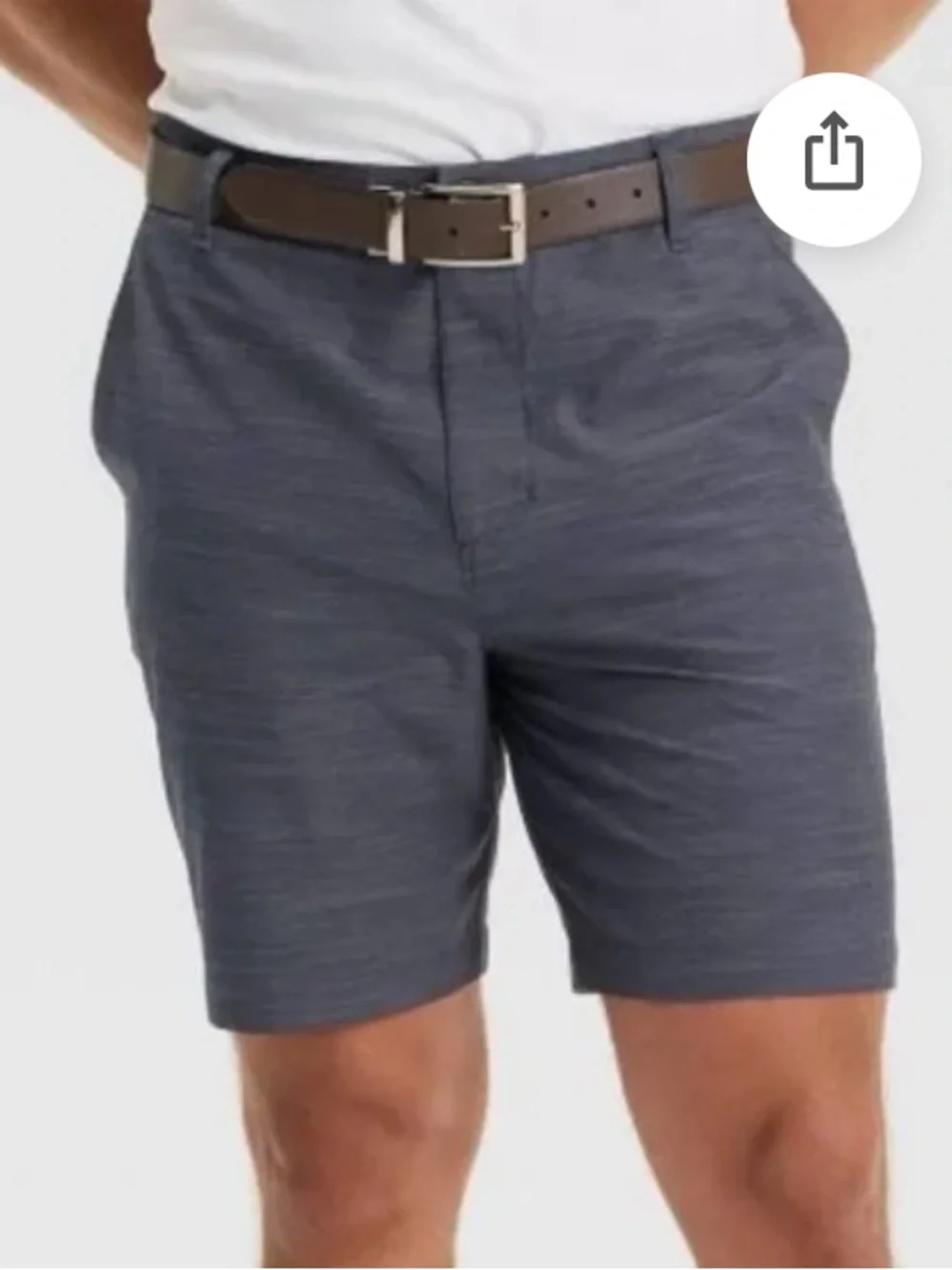 All in Motion Men's Heather Navy Golf Performance Stretch Shorts Men’s 30 NWT